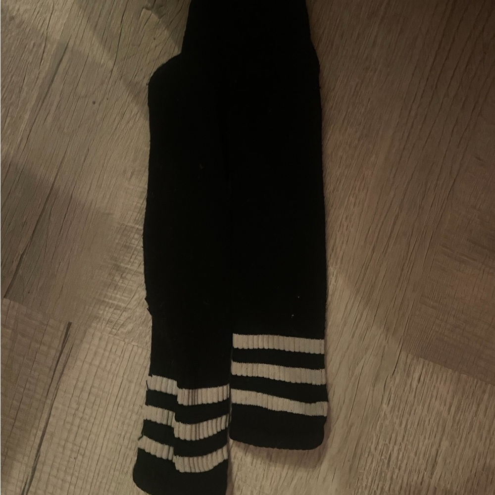 Black And White Knee High Socks From Hot Topic || Worn But Good Quality
